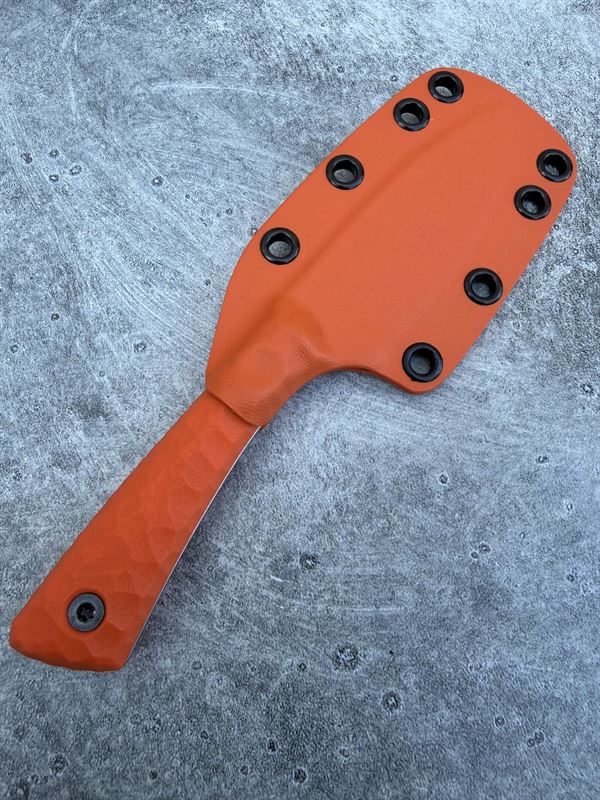 Hunter V2 - Black and Orange G10 handle w/ Tumbled Blade *66376