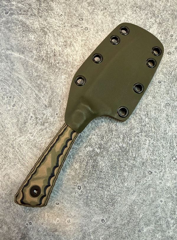 Hunter V2 - Camo G10 handle w/ Stonewash Blade