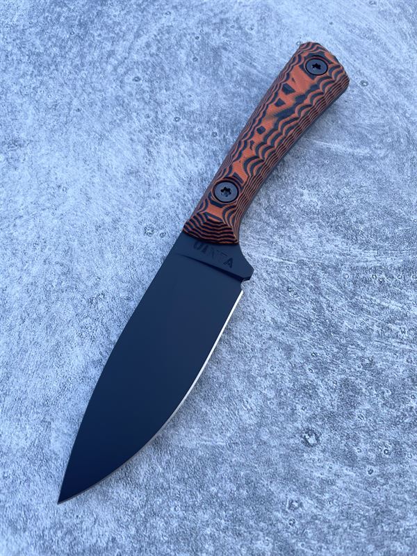 Hunter V2 - Black and Orange G10 handle w/ Black Blade