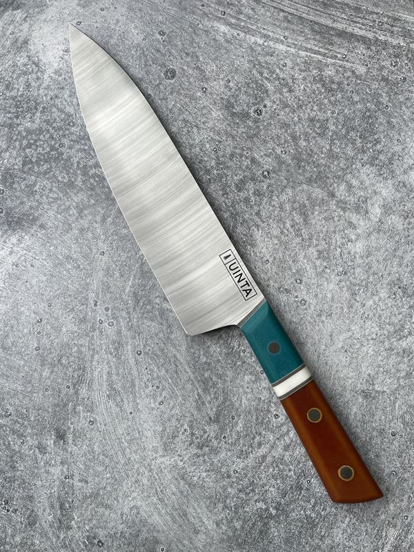 8.5" Chef  w/ Black and Blue Carbon Fiber Handle *43201