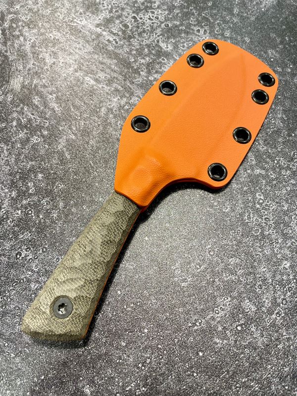 Hunter V2 - OD Green G10 Handle w/ Orange Blade