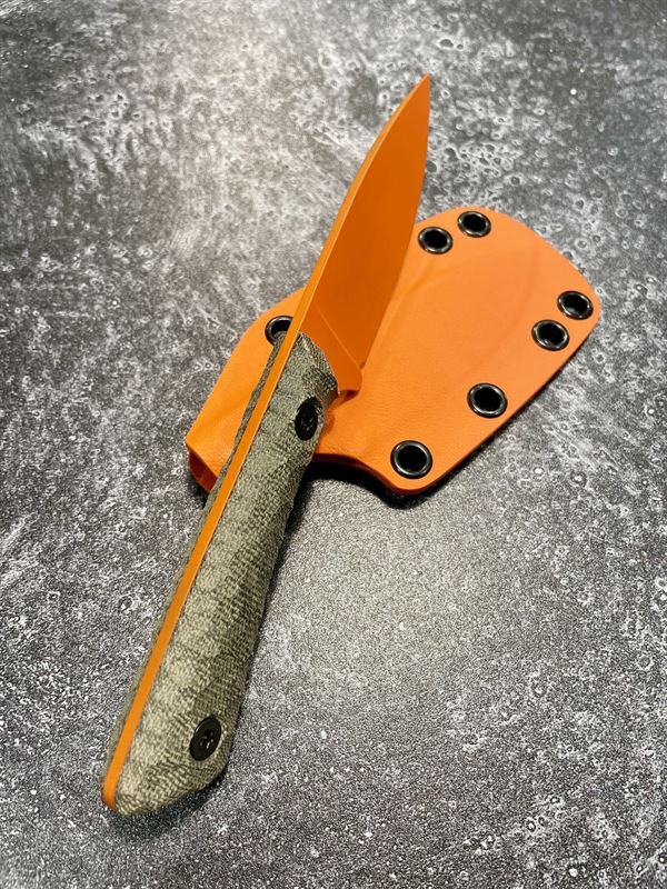 Hunter V2 - OD Green G10 Handle w/ Orange Blade