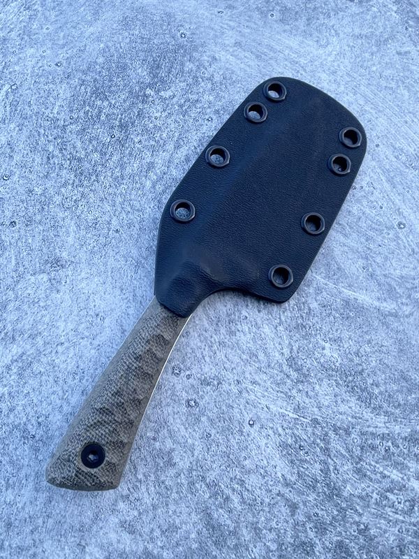 Hunter V2 - OD Green Micarta handle w/ Stonewash Blade
