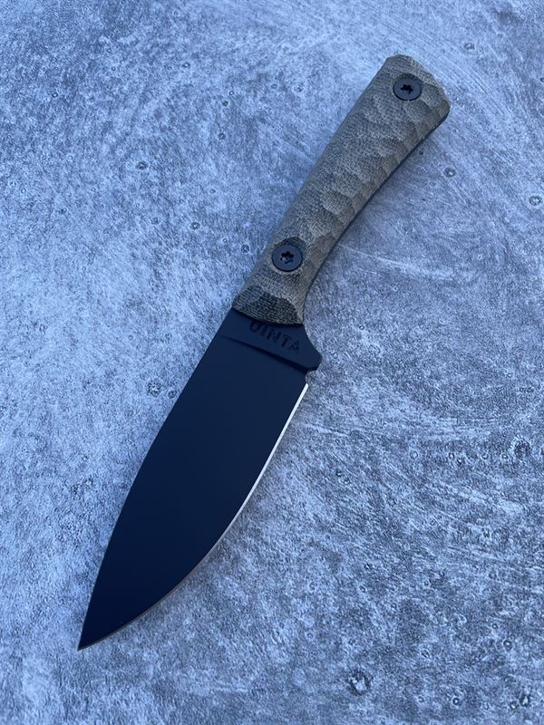 Hunter V2 - OD Green Micarta Handle w/ Black Blade