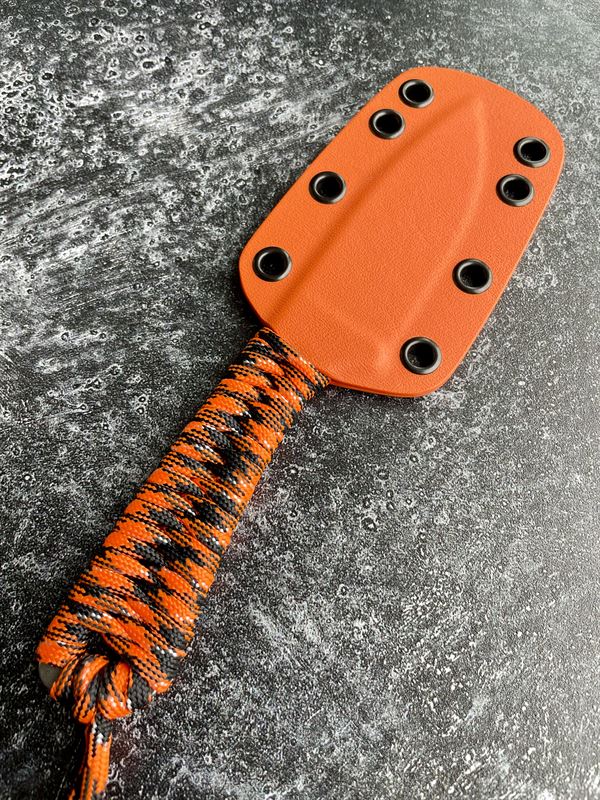 Lightweight V2 - Stonewash Blade w/ Orange Sheath *28973