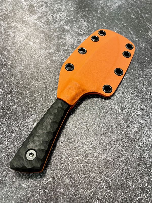 Hunter V2 - Black G10 Handle w/ Orange Blade