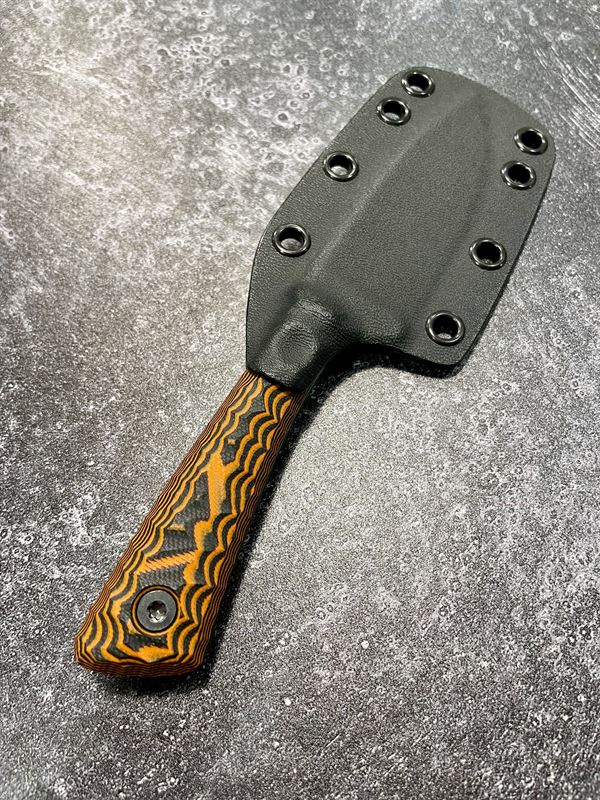 Hunter V2 - Black and Orange G10 handle w/ Black Blade