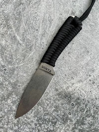 Lightweight V2 - Orange and Black Paracord Wrap w/ Stonewash Blade *59365