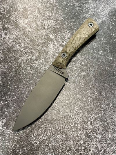 Hunter V2 - OD Green Micarta Handle w/ Orange Blade *65462