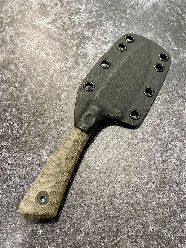 Hunter V2 - OD Green Micarta Handle w/ Orange Blade *65462