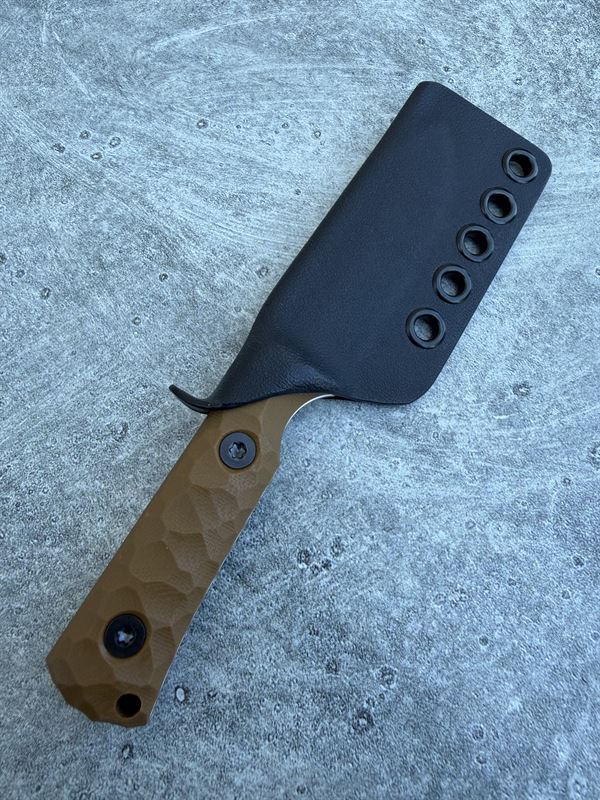 Explorer - Orange G10 handle w/ Tumbled blade *45000