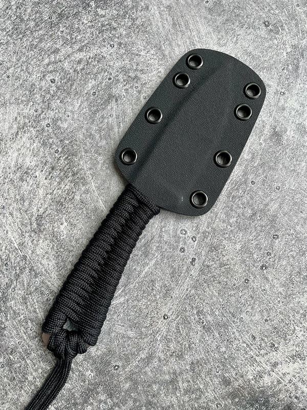 Lightweight V2 - Orange and Black Paracord Wrap w/ Stonewash Blade *59365