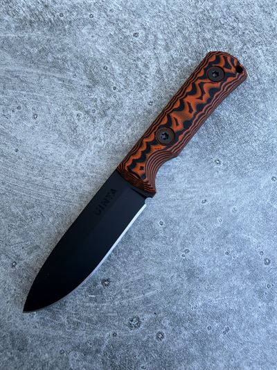 Explorer - Orange and Black G10 Handle w/ Black Blade