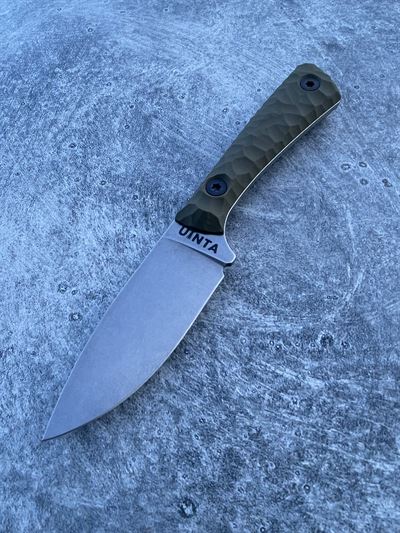 Hunter V2 - OD Green G10 handle w/ Stonewash Blade