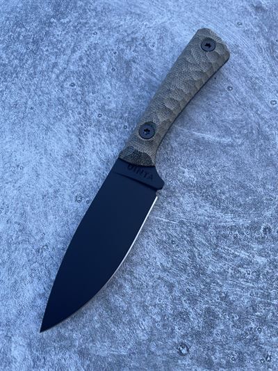 Hunter V2 - OD Green Micarta Handle w/ Black Blade