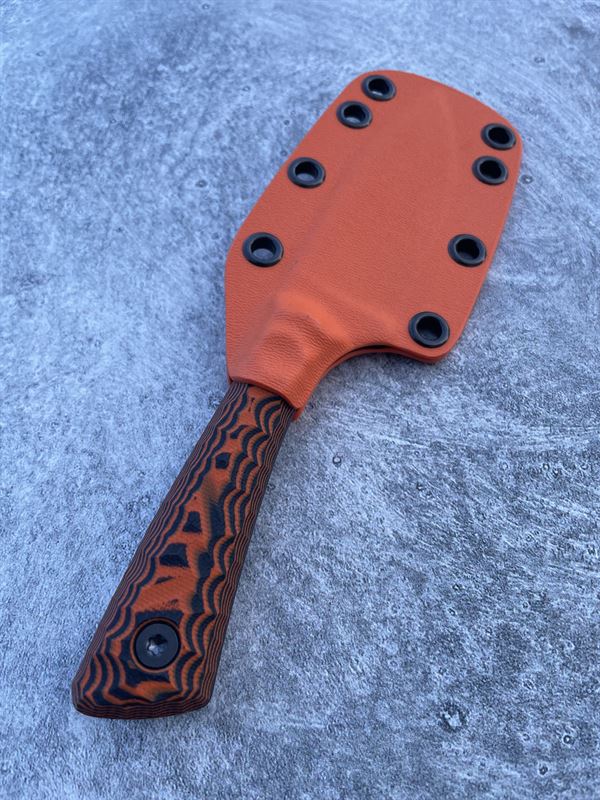 Hunter V2 - Black and Orange G10 handle w/ Black Blade