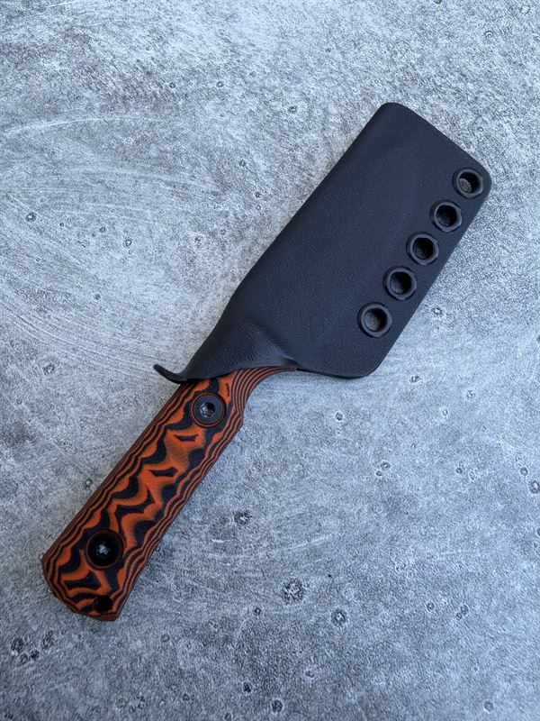 Explorer - Orange and Black G10 Handle w/ Black Blade