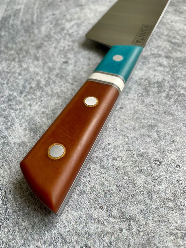 8.5" Chef  w/ Black and Blue Carbon Fiber Handle *43201