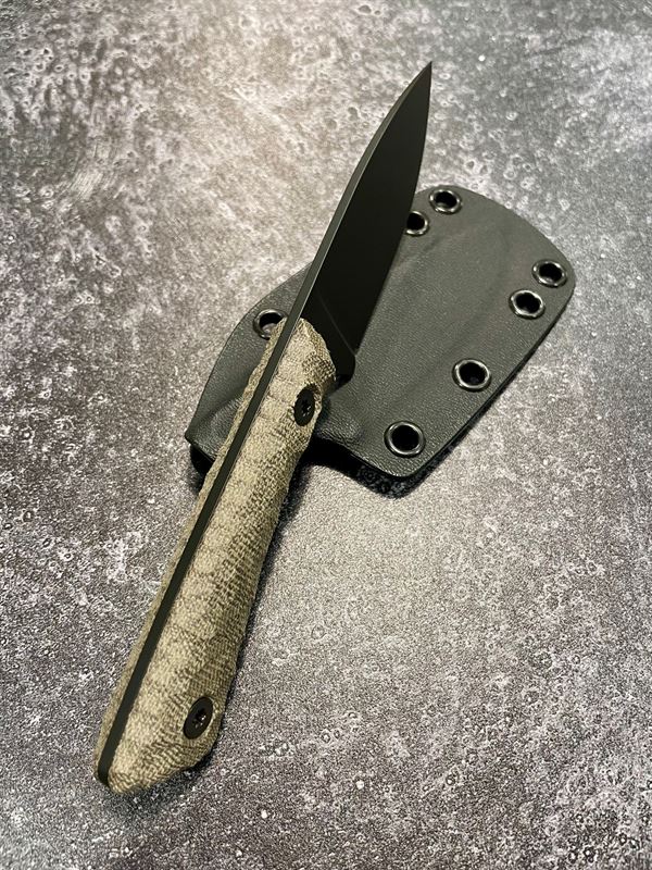 Hunter V2 - OD Green Micarta Handle w/ Orange Blade *65462