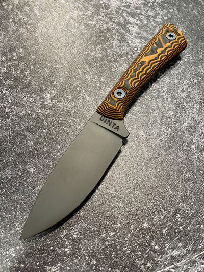 Hunter V2 - Black and Orange G10 handle w/ Black Blade