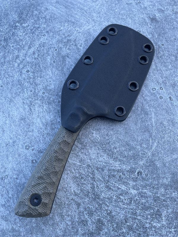 Hunter V2 - OD Green Micarta Handle w/ Black Blade