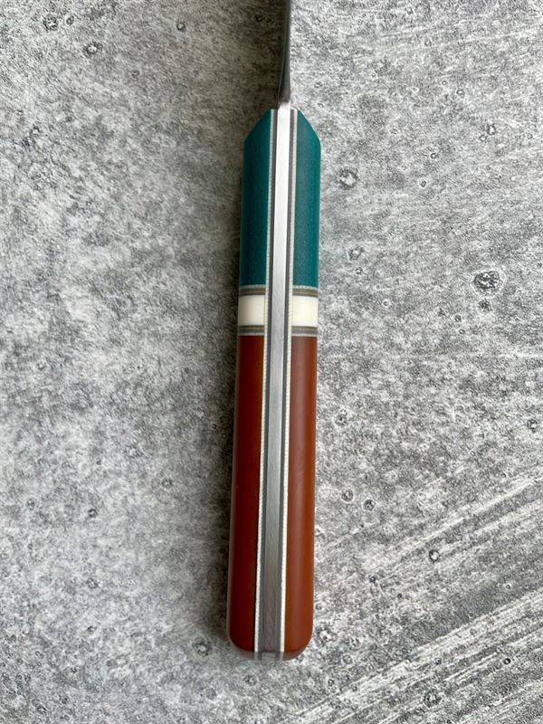 8.5" Chef  w/ Black and Blue Carbon Fiber Handle *43201